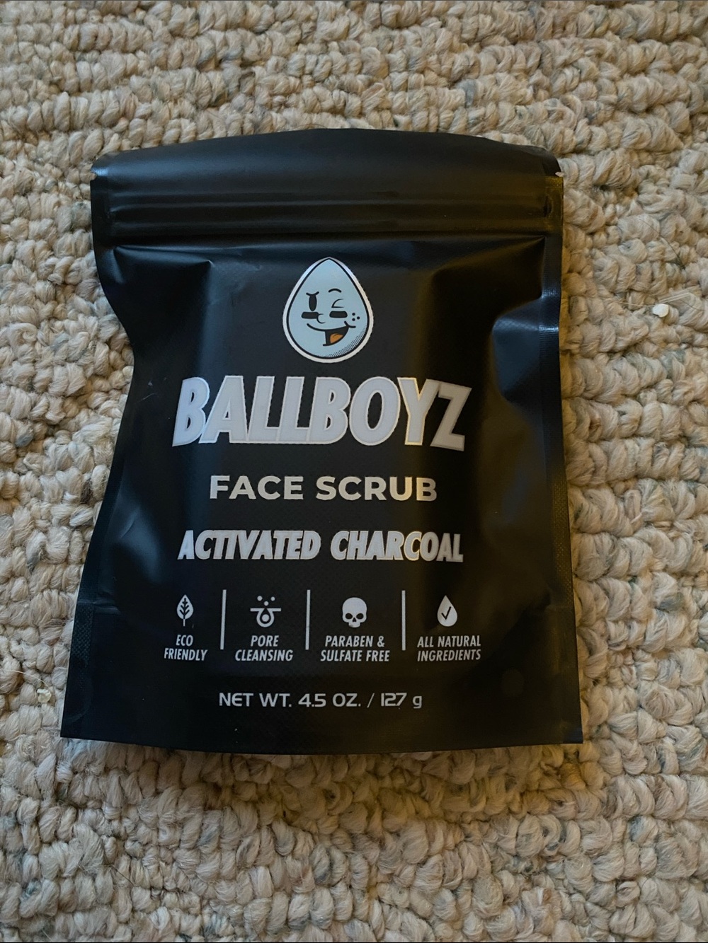 Activated Charcoal Face Scrub — Black